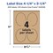 Avery Kraft Brown Oval Labels with Sure Feed, 4.25" x 3.25"